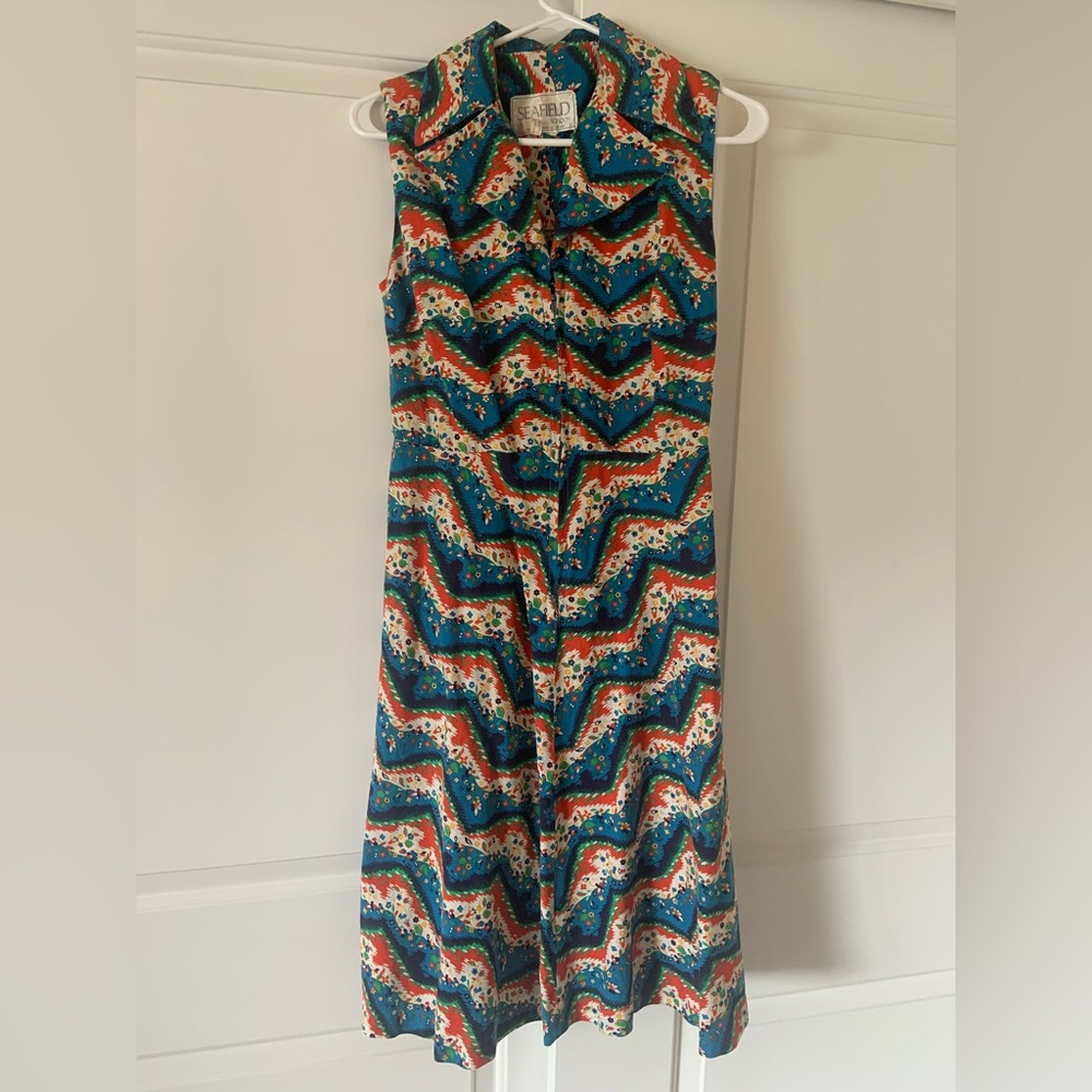 Vintage Seafield London Cotton A line Dress.